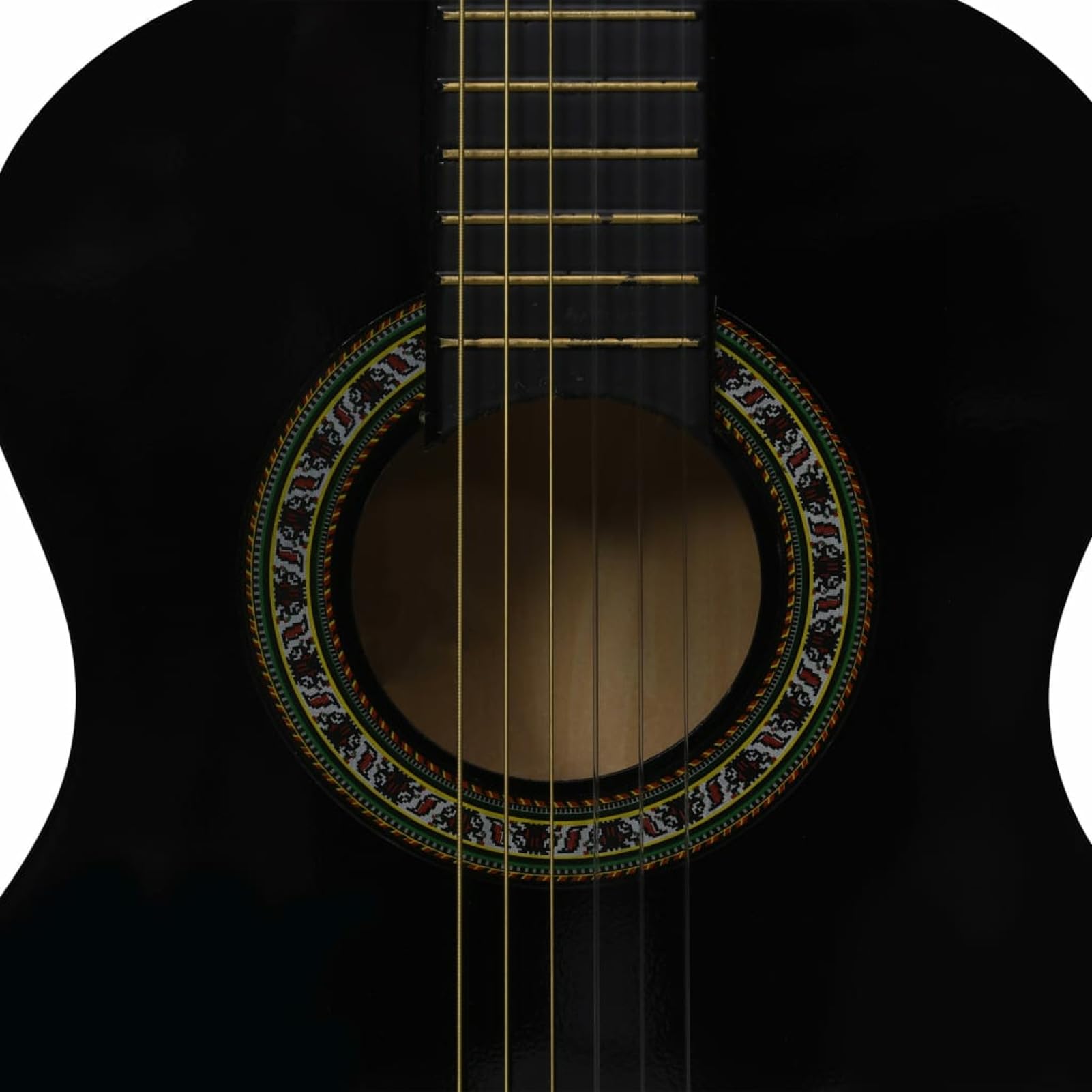 LAPOOH Set Chitarra Classica per Principianti 8 pz Nera 1/2 34",Arte e Svago,Hobby e Arti Creative,Strumenti Musicali,Strumenti a Corda,Chitarre-70127