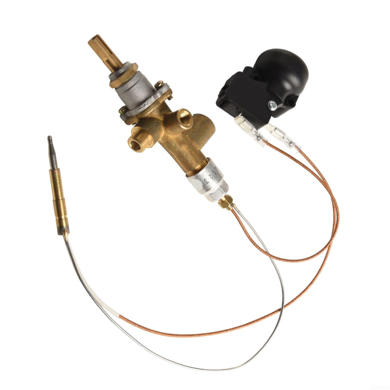 Kit di riparazione a gas per riscaldatori da patio, sonda a termocoppia e dispositivo di protezione contro la fiamma, per riscaldatori a propano da tavolo a cupola, riscaldatori da terra