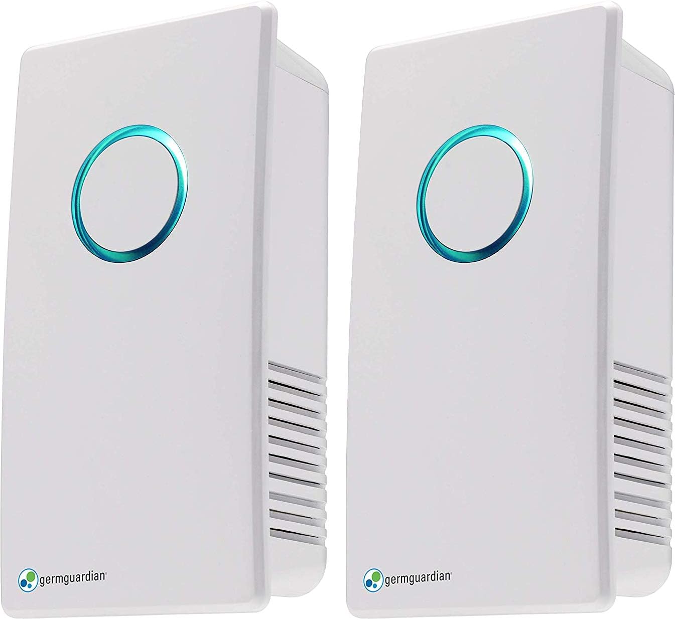 GermGuardian Pluggable UV-C Sanitizer, Deodorizer, Reduces Germs, Freshens Air and Reduces Odors from Pets, Smoke, Cooking and Laundry, 2-Pack, White, GG1100W2PK