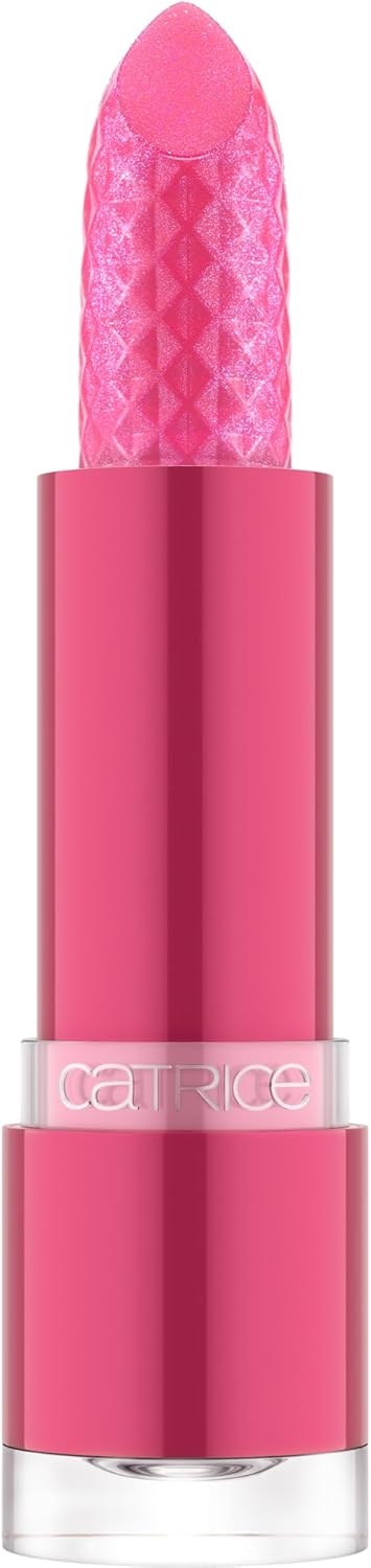 Catrice Glitter Glam Glow Lip Balm, lippenstift, nr. 010, roze, hydraterend, verzorgend, kleuraanpassend, veganistisch, zonder parabenen, zonder microplasticdeeltjes, vrij van nanodeeltjes, per stuk