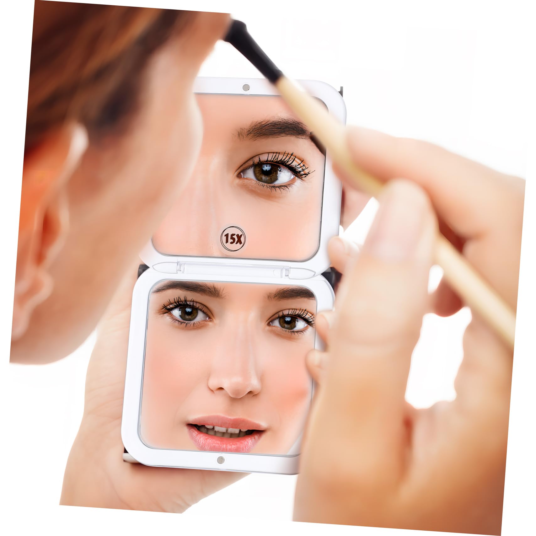 Healeved 3piezas Espejo De Maquillaje Aumento De Espejo De para Bolso De Inoxidable Diseño y para