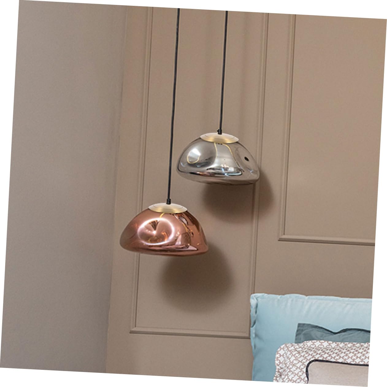 HOMSFOU Anello per Paralume in Ottone Oro Resistente, Ricambio per Lampade da Tavolo