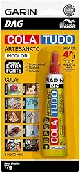 Cola Tudo Incolor 17g Artesanato Extra Forte Impermeável Secagem Rápida