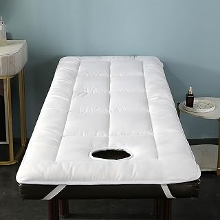 Massage Mattress for Beauty Salon, Round Head Spa Mattress, Massage Accessories for Massage Table,Thick Mattress with Holes, Suitable for Beauty Salon,Massage,Salon