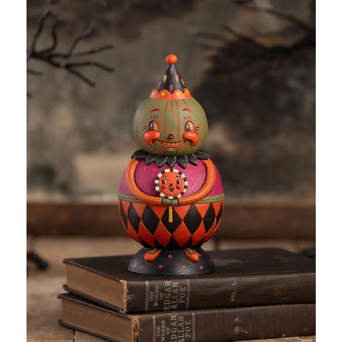 Bocal Spooks Halloween Jackie Green-O-Ween pour table automnale