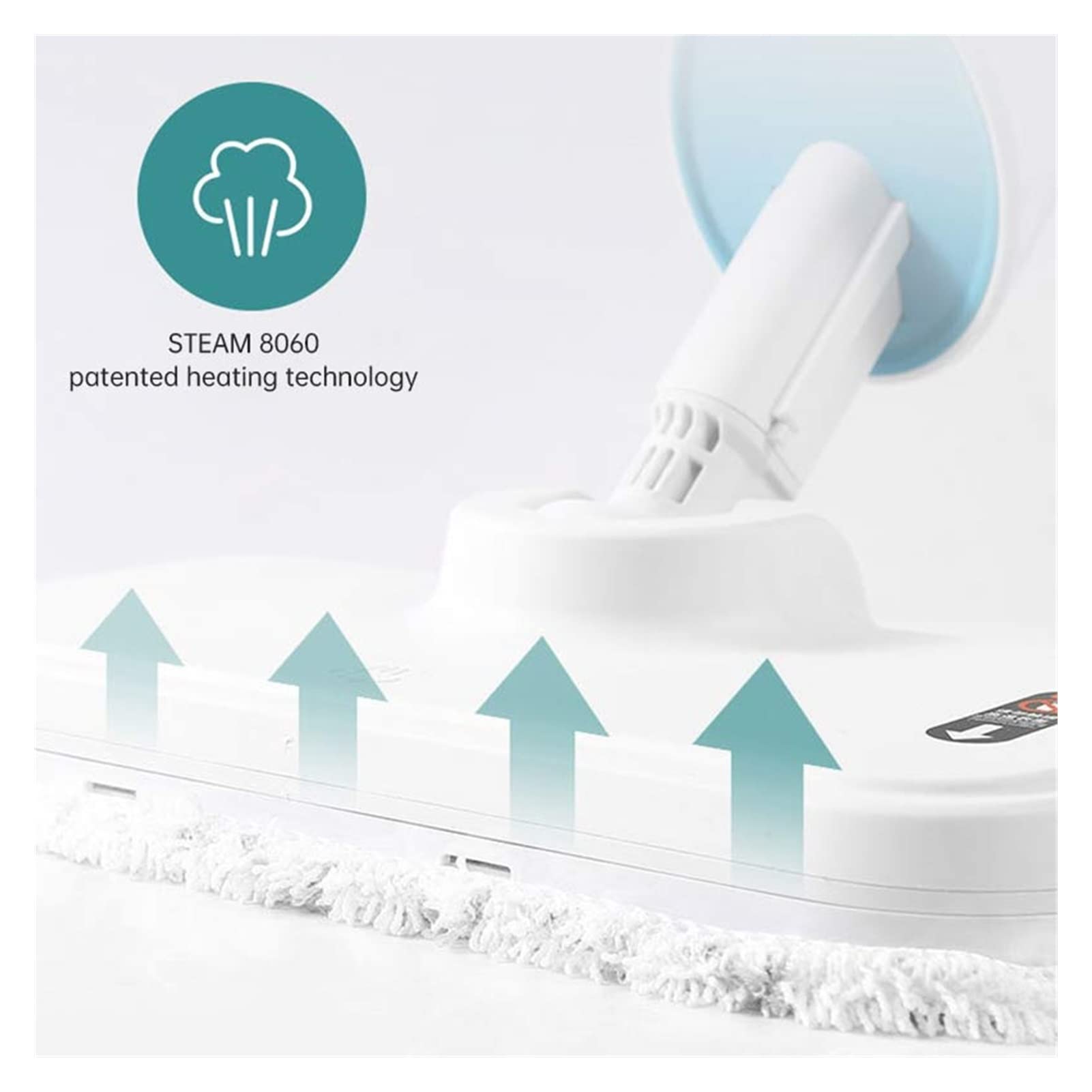 Mop parowy Domowy mop parowy Odkurzacz wysokotemperaturowy Para 1200 W Wielofunkcyjny biały środek czyszczący Szczotka elektryczna Mop parowy do podłogi do okna dywanowego