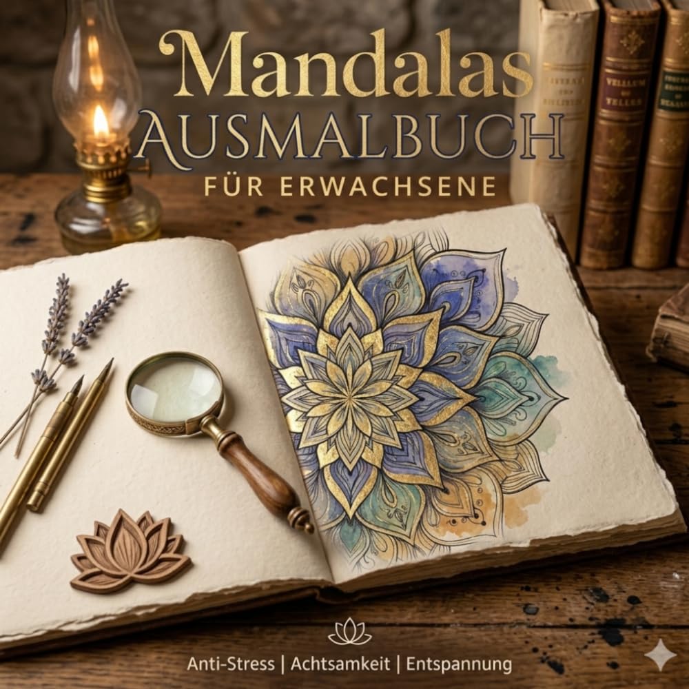 Mandalas Ausmalbuch für Erwachsene