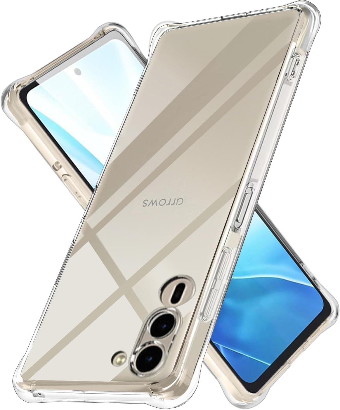 Amazon.co.jp: LAYJOY 対応 Arrows We2 Plus ケース 透明ソフトTPU 米