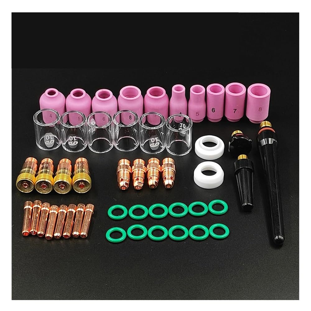 Kit coupelle en verre résistant chaleur TIG WP-26 pour éliminer les angles morts de soudure