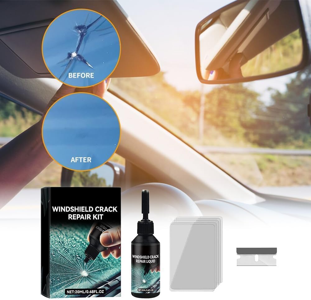 Windshield Crack Repair Kit, 2026 Upgrade Cracks Gone Glass Repair, Premium Quick Fix Windshield & Glass Repair Tools for Chips and Cracks — view 3