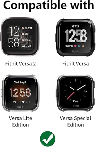 Miniatura 2 de CAGOS Bracelet Compatible with Fitbit Versa 4 Bands3SenseSense 2 for Women, Handmade Beaded Elastic Replacement Wristband for Versa 21Lite