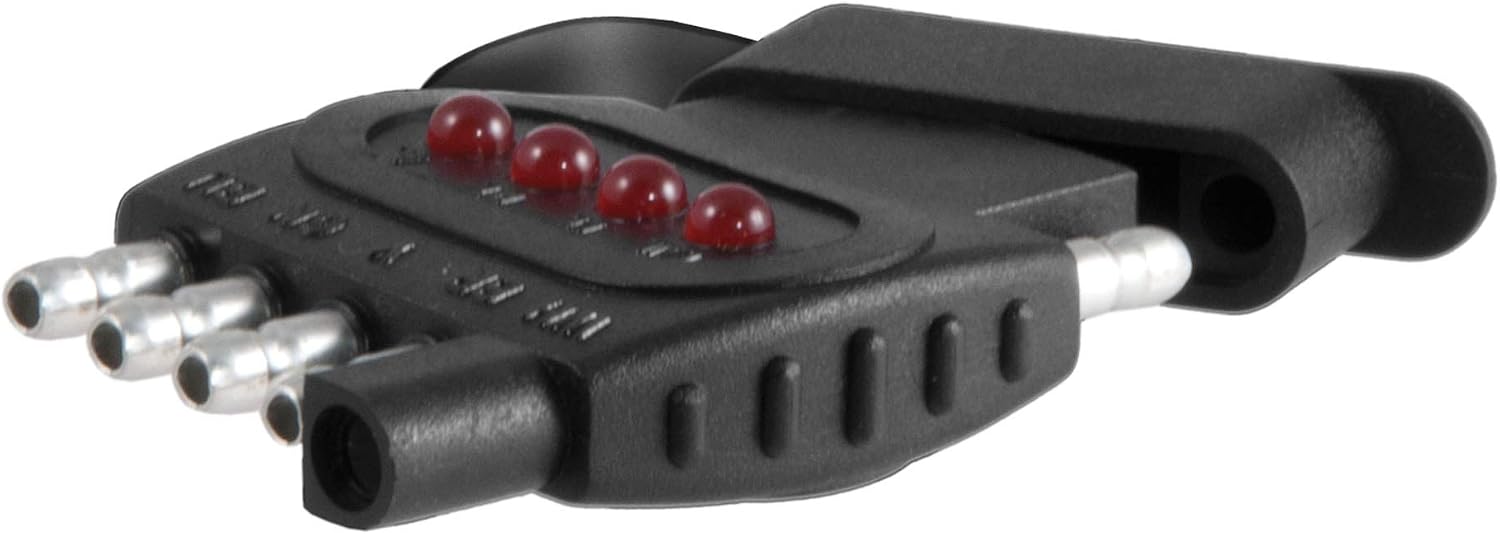 CURT 57505 5-Pin Flat Trailer Wiring Towing Vehicle Socket Tester