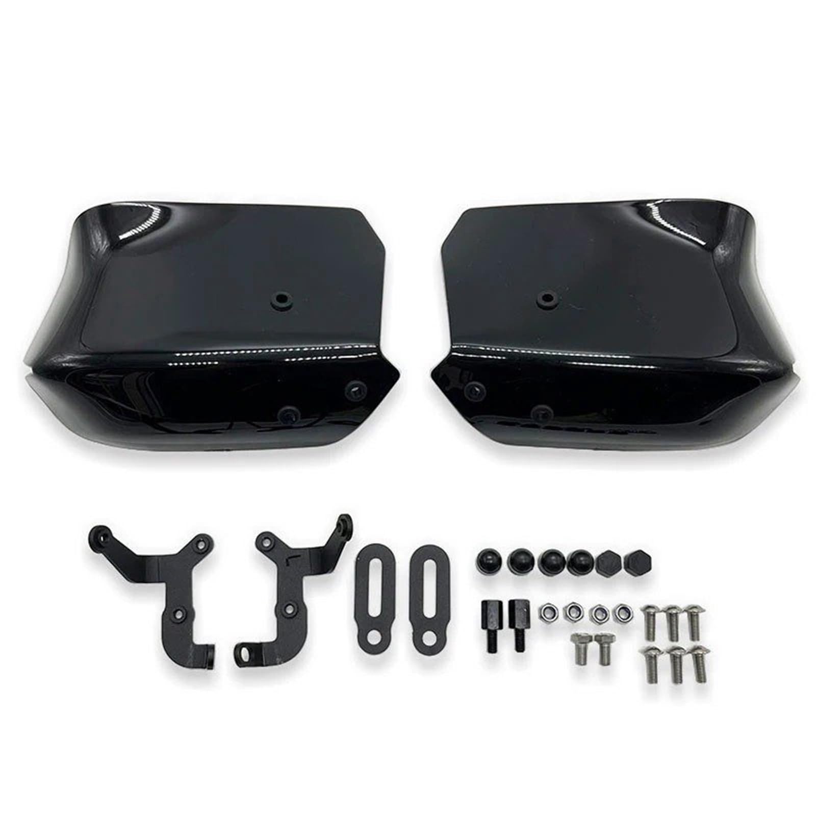 Motorrad Handschutz Für KYMCO Für XCITING 400i 2017-2021 Universal Motorrad Handprotektoren Winddichte Lenker Handschutz Griff Schutz Schild Handschützer(Black)