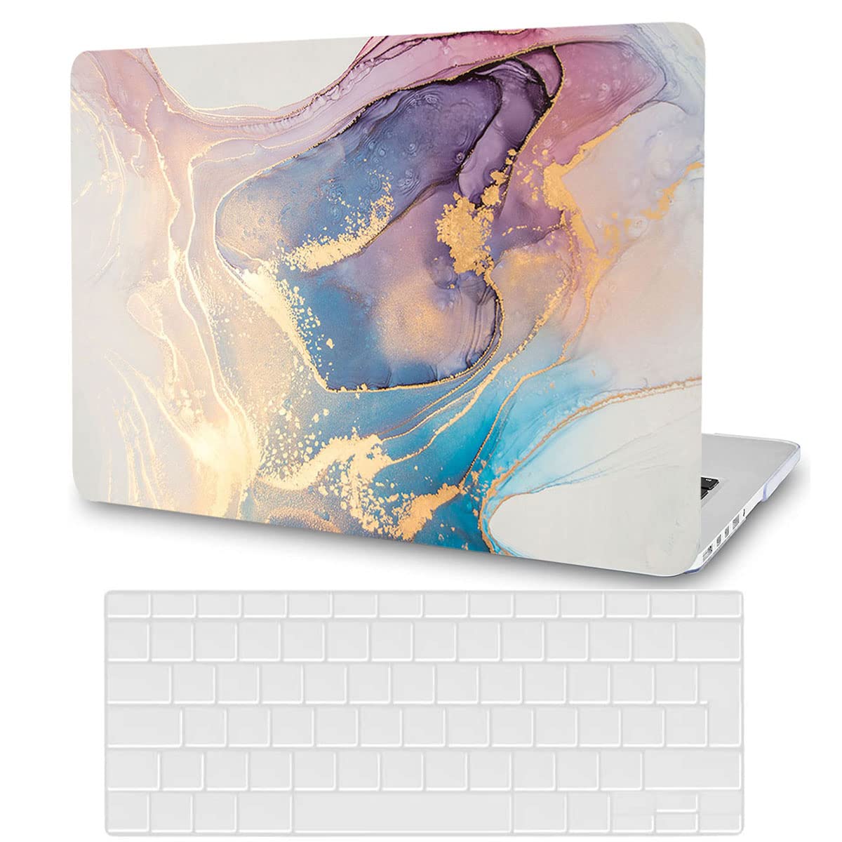 Hard Shell Compatible with MacBook Air 13.6 Inch Model A2681 M2 Chip 2022, Lightweight Plastic Protective Case and Keyboard Cover for Air 13.6" with