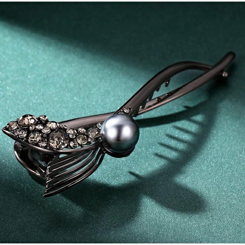 1 女性用フィッシュテール 後頭部プレート ヘアクリップ ヘアピン ヘッドドレス 女性用