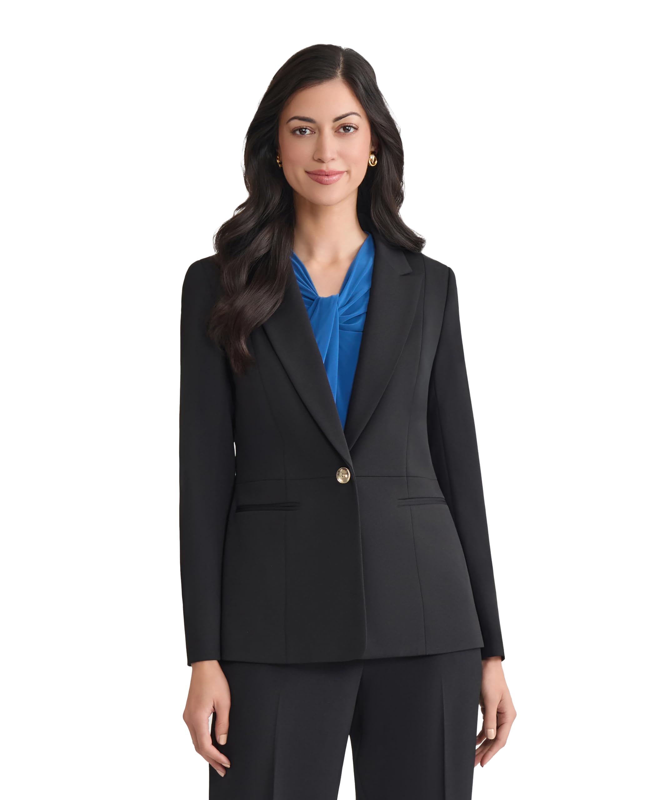 Stretch Twill One Button Jacket
