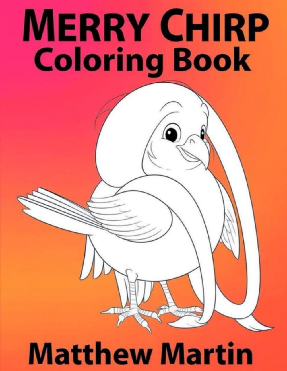 Merry Chirp: Festive Kawaii Coloring Pages for Creative Young Artists