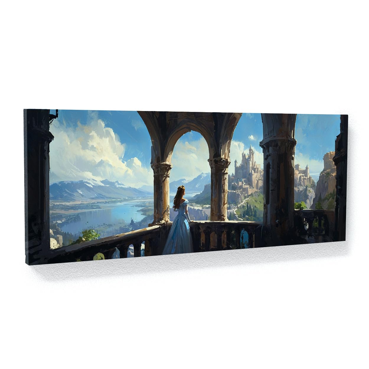 Sense Canvas Impression artistique sur toile de la princesse Royal Overlook 11 Décoration de la maison, affiche murale taille moyenne 30 x 12 / 3,8 cm