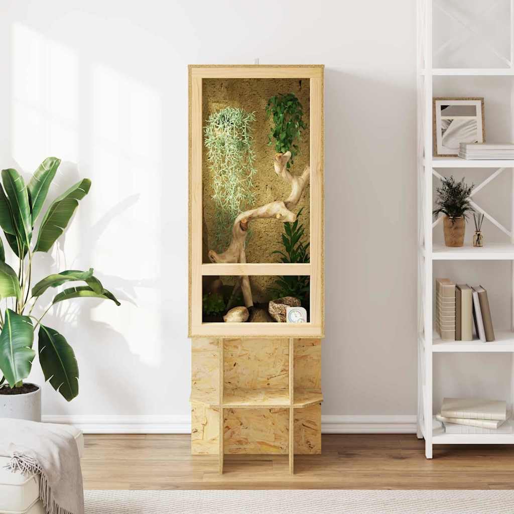 Generisch Terrarium Braun 50 x 50 x 100 cm OSB,Tier- & Haustierbedarf,Haustierbedarf,Reptilien- & Amphibienbedarf,Terrarien,876734