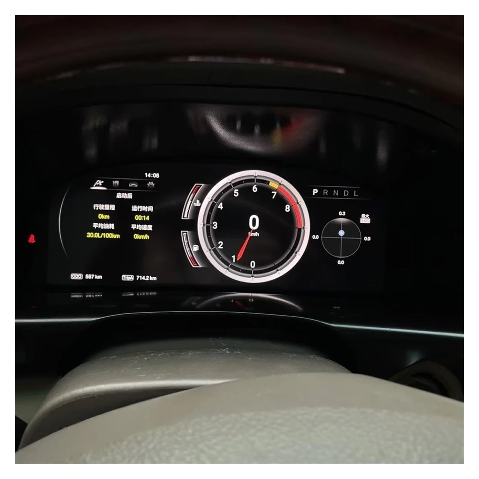 Velocímetro LCD for salpicadero de coche, compatible con Toyota Land Cruiser LC100 Lexus LX470 2002-2007, instrumento de cabina virtual de clúster digital