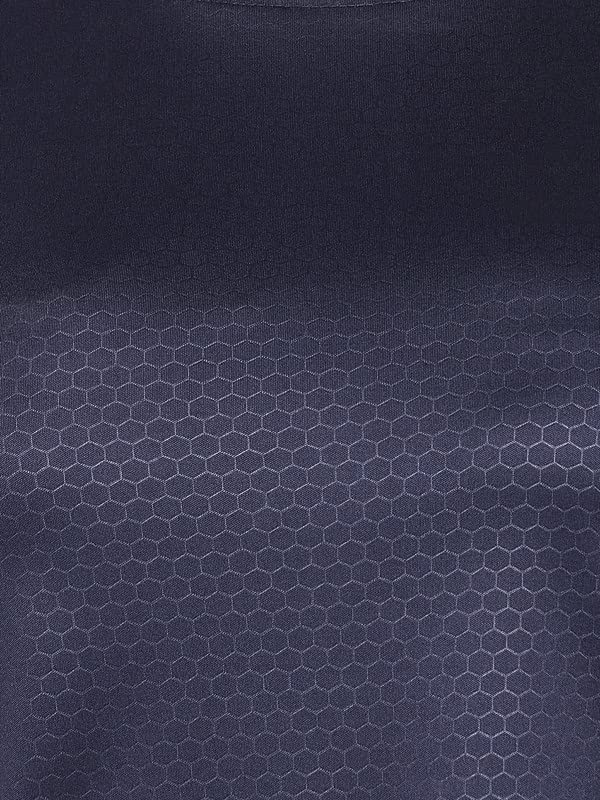 Image of Clovia Women's Honeycomb Print Active Regular Fit T-Shirt