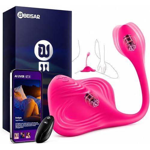 Vibrator Adult Sex Toys, Women Sex Toy Sit and Ride Vibrators with 9 Vibrating Mode, Remote Control G Spot Vibrator Dildo for Clit Vagina Anal, Beisar Adult Toy for Women Female