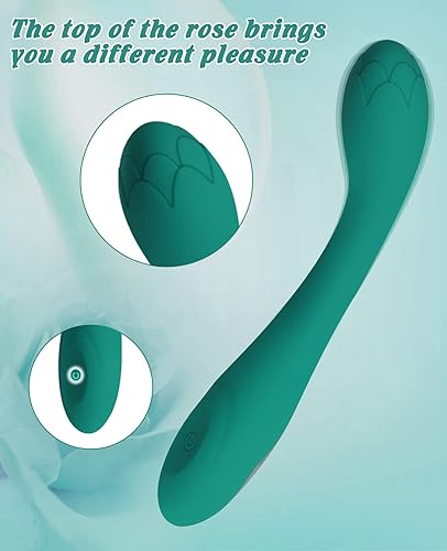 Miniatura 3 de Alovegarden Potente vibrador de rosa para el punto G del clítoris, estimulador de clítoris impermeable con 10 modos de vibración, juguete sexual más