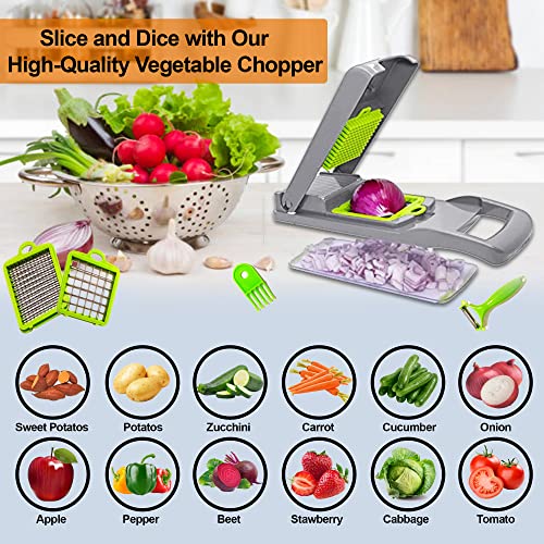 Bellucci 15in1 Vegetable Chopper Set Kitchen Tools & Gadgets for Effortlessly Chopping