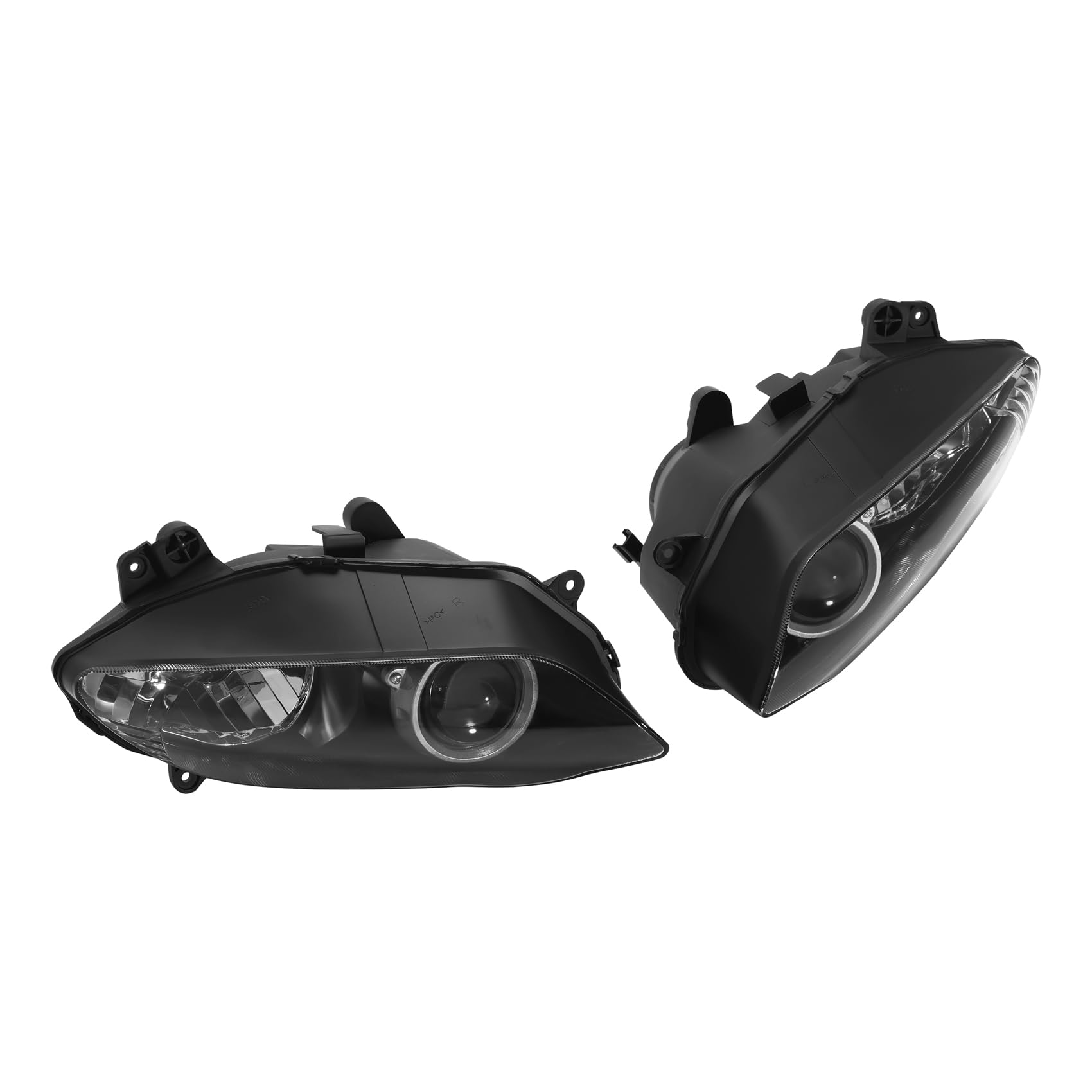 XFMT Motor Pair Black Head light Lamp Assembly Compatible with Yamaha YZF R1 1000 2004 2005 2006