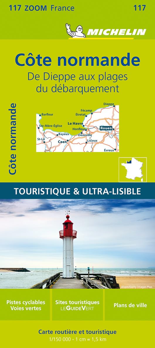 Normandy Coast - Zoom Map 117 (Michelin Zoom Maps)