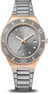 Damen Quarz Uhr | Armbanduhr 36 mm Edelstahlgehäuse und Zifferblatt | Edelstahlband mit Edelstahlelementen | 10 ATM | 18936