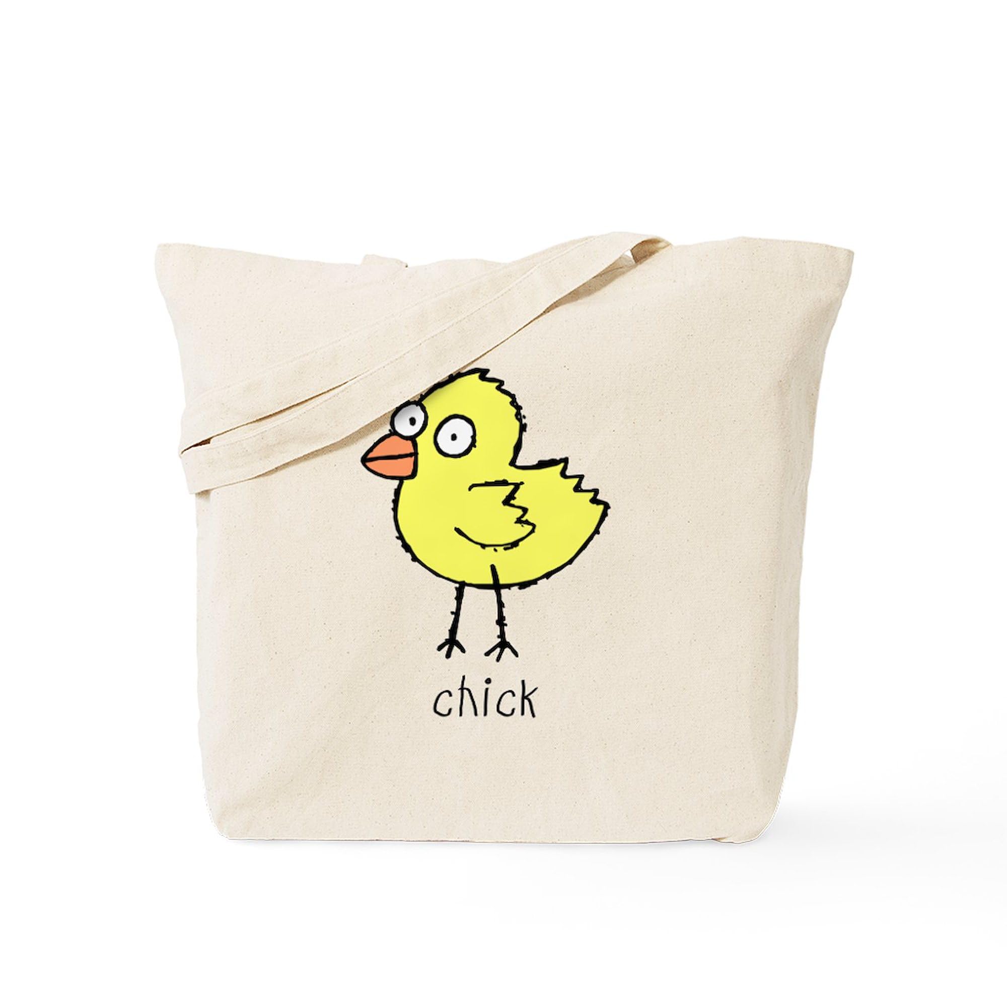 CafePress Baby Chick Tote Bag Reusable Natural Beige Canvas Shopping Bag