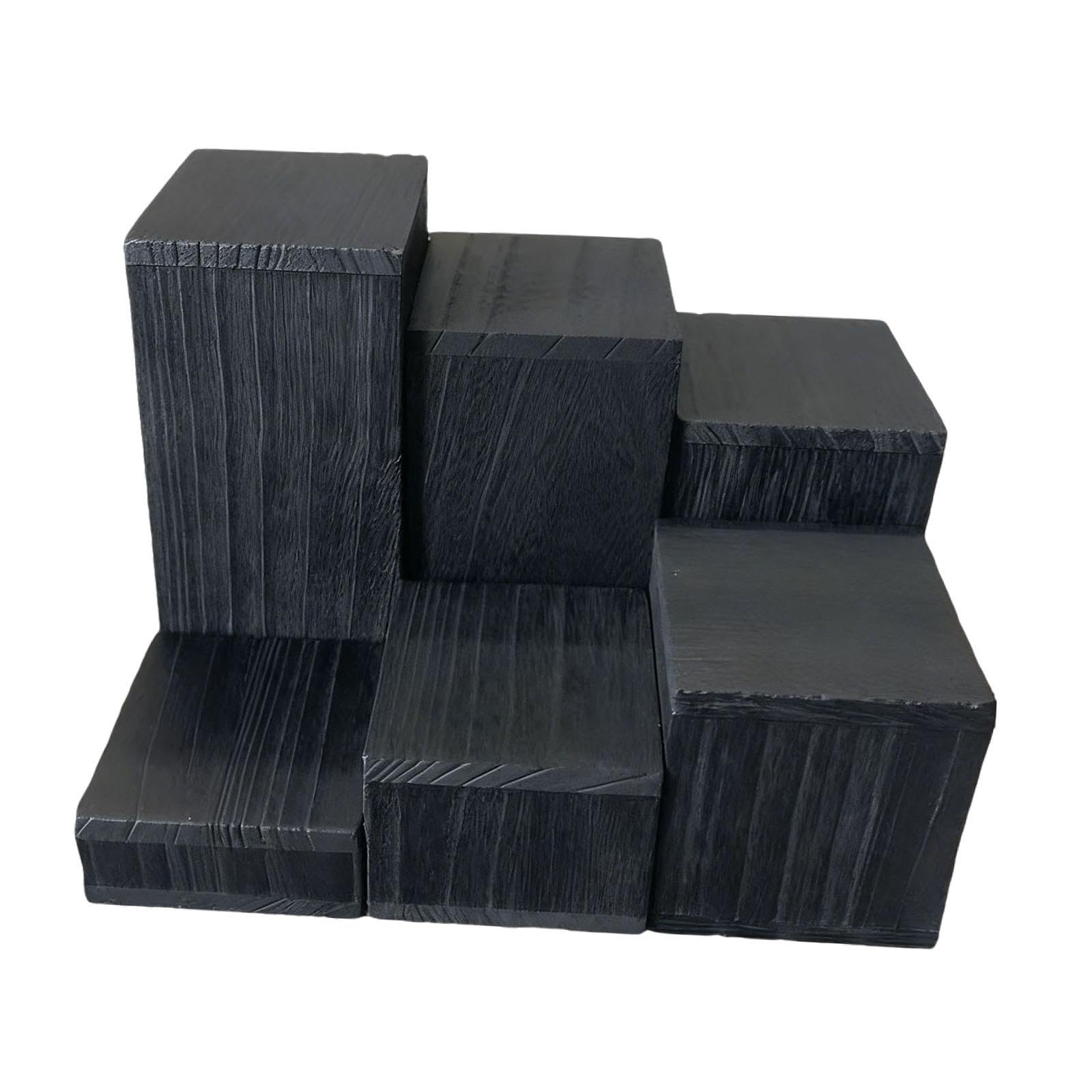 Présentoirs Cubiques en Bois Massif Qianly Supports Étagés pour Figurines et Vitrine