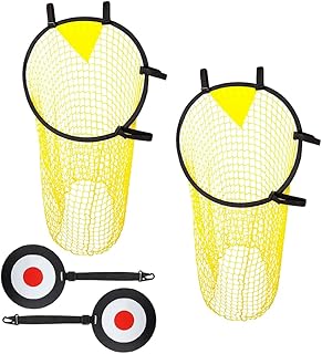 WDKXCN Top Bins Football Targets, 4 Pcs Football Training Equipment, Soccer Target Net, Top Bins Net for Goal, Soccer Target Outdoor, for Improve Soccer Skills, Shootings Accuracy Train