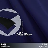 Vista 21 de NICETOWN Twinkle Stars Cortinas Opacas - Esencial para la Hora de la Siesta, Paneles de Cortinas para Tratamiento de Ventanas en Habitación