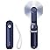 JISULIFE Portable Handheld Fan, Mini Personal 3-In-1 with Power Bank&Flashlight, 12-19 Hrs USB Rechargeable Battery Pocket Fa