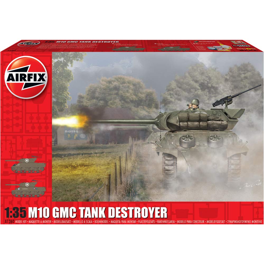 WWII M10 GMC 1:35 US Army Military Tank Plastic Model Kit A1360