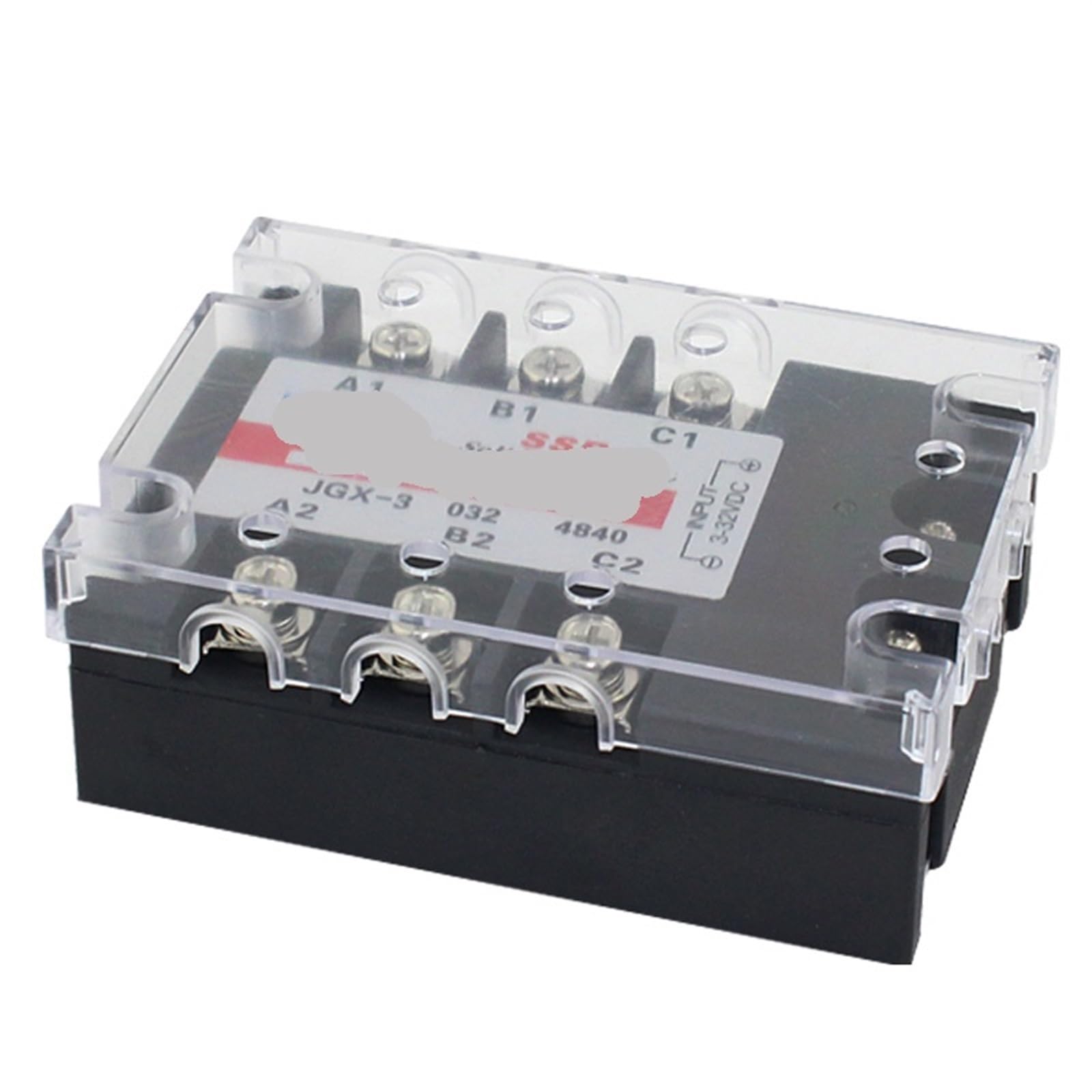 JGX-3/SSR-3 100DA/120DA/150DA/200DA250DA Relais statique triphasé DA à contrôle direct CA avec plaque de base en cuivre(150X80X80)