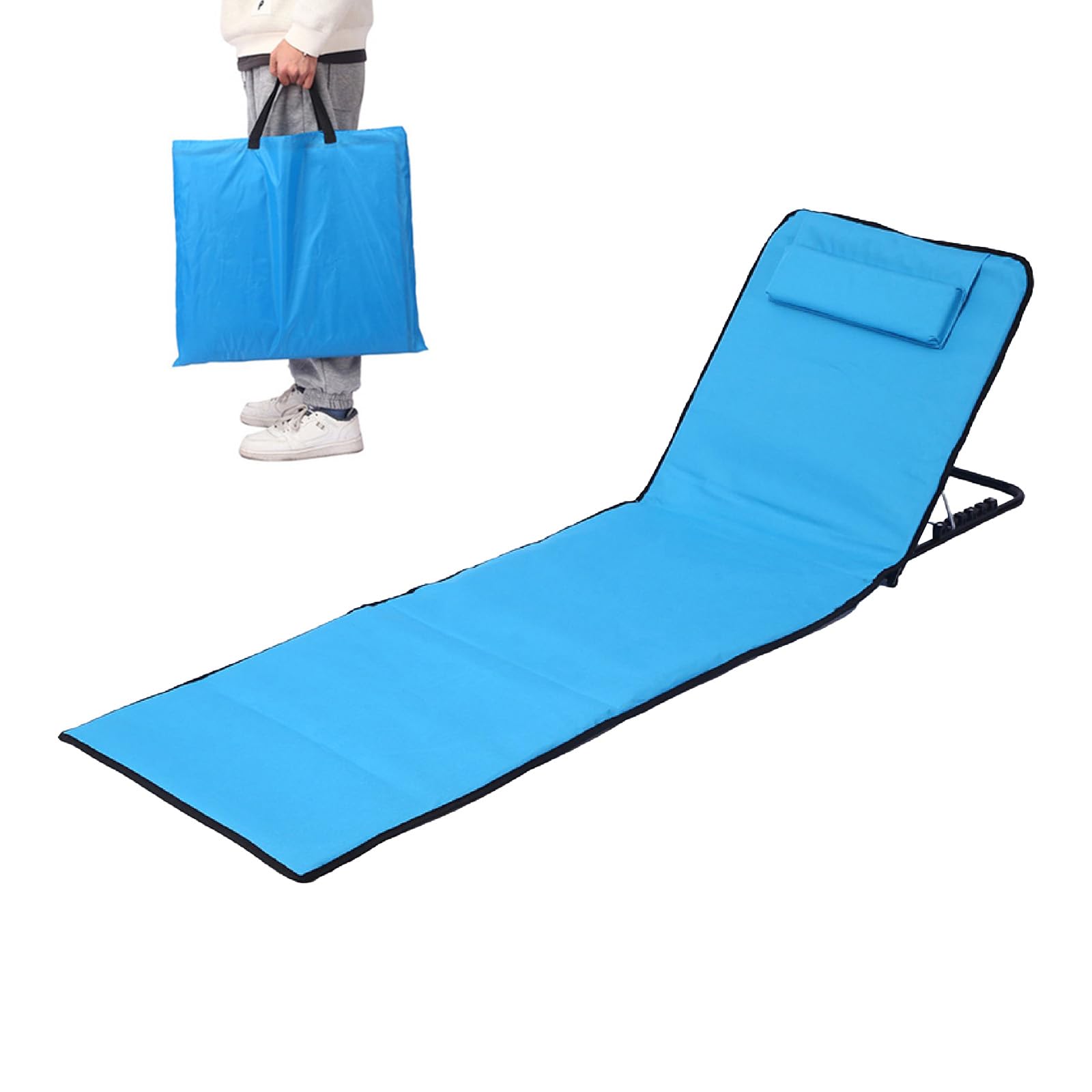 Silla bronceadora, tumbona de 5 posiciones para tomar el sol al aire libre para hombres y mujeres, tumbona plegable para piscina exterior, silla de playa para patio, jardín, playa, piscina,
