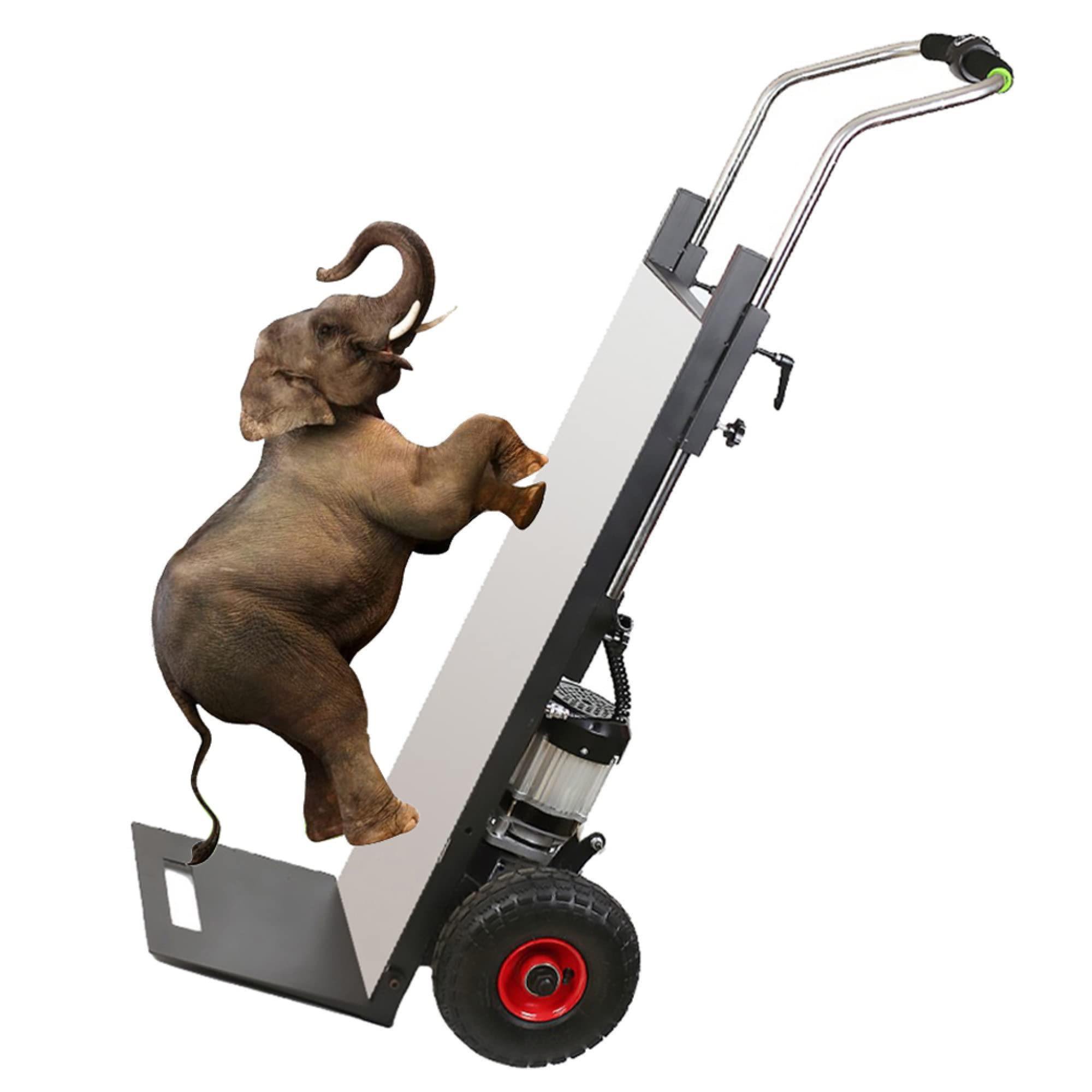 FAXIOAWA Carrello Saliscale Elettrico 440lbs Carrello Saliscale Elettrico Pieghevole per Impieghi Pesanti con Manico Regolabile, per Tirare Mobili Carico di Grandi Dimensioni