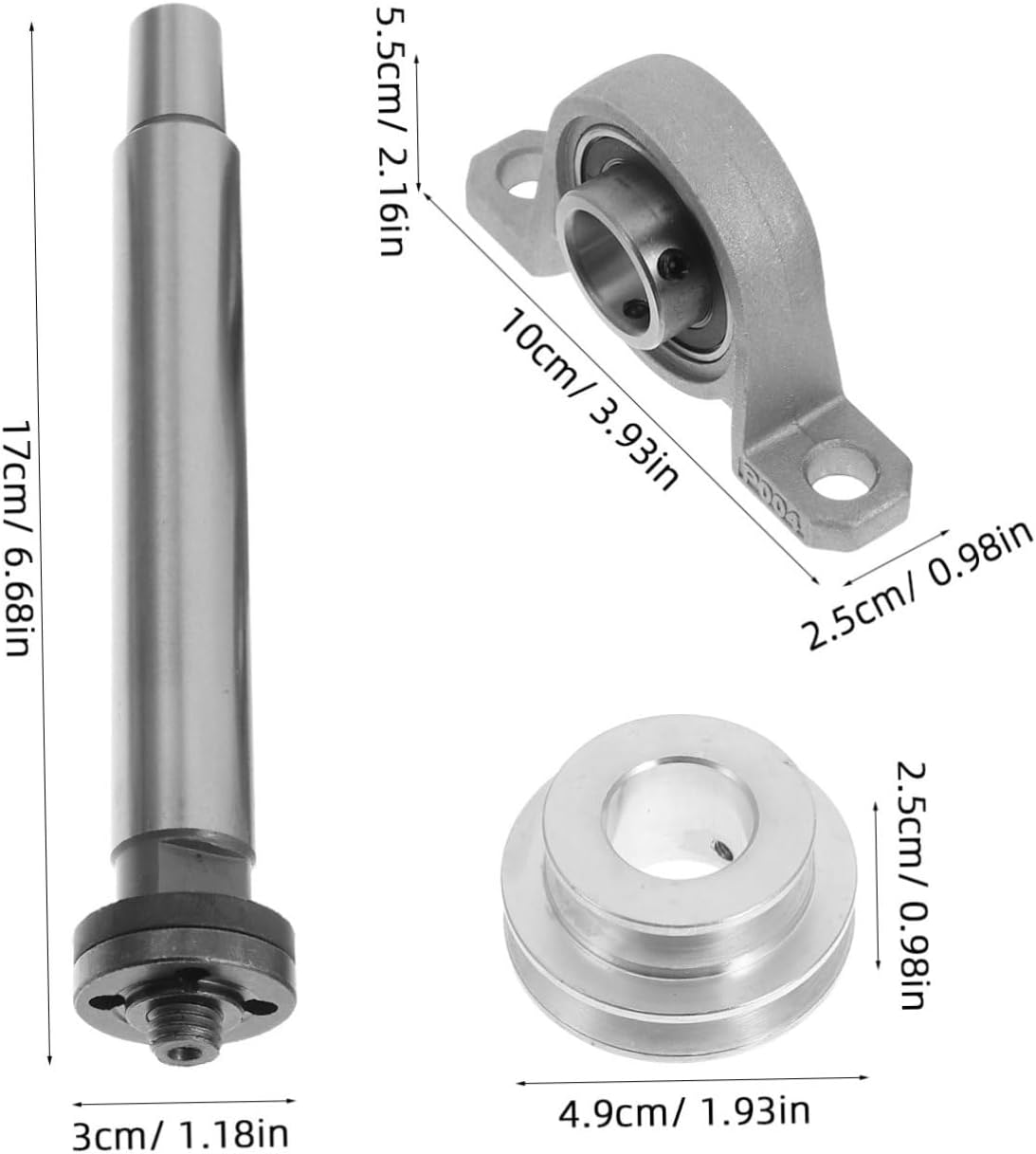Bearing Seat Pulley for Woodworking Compact Spindle Assembly for Bench Saw Drill Versatile Cutting and Shaping Tool for Projects