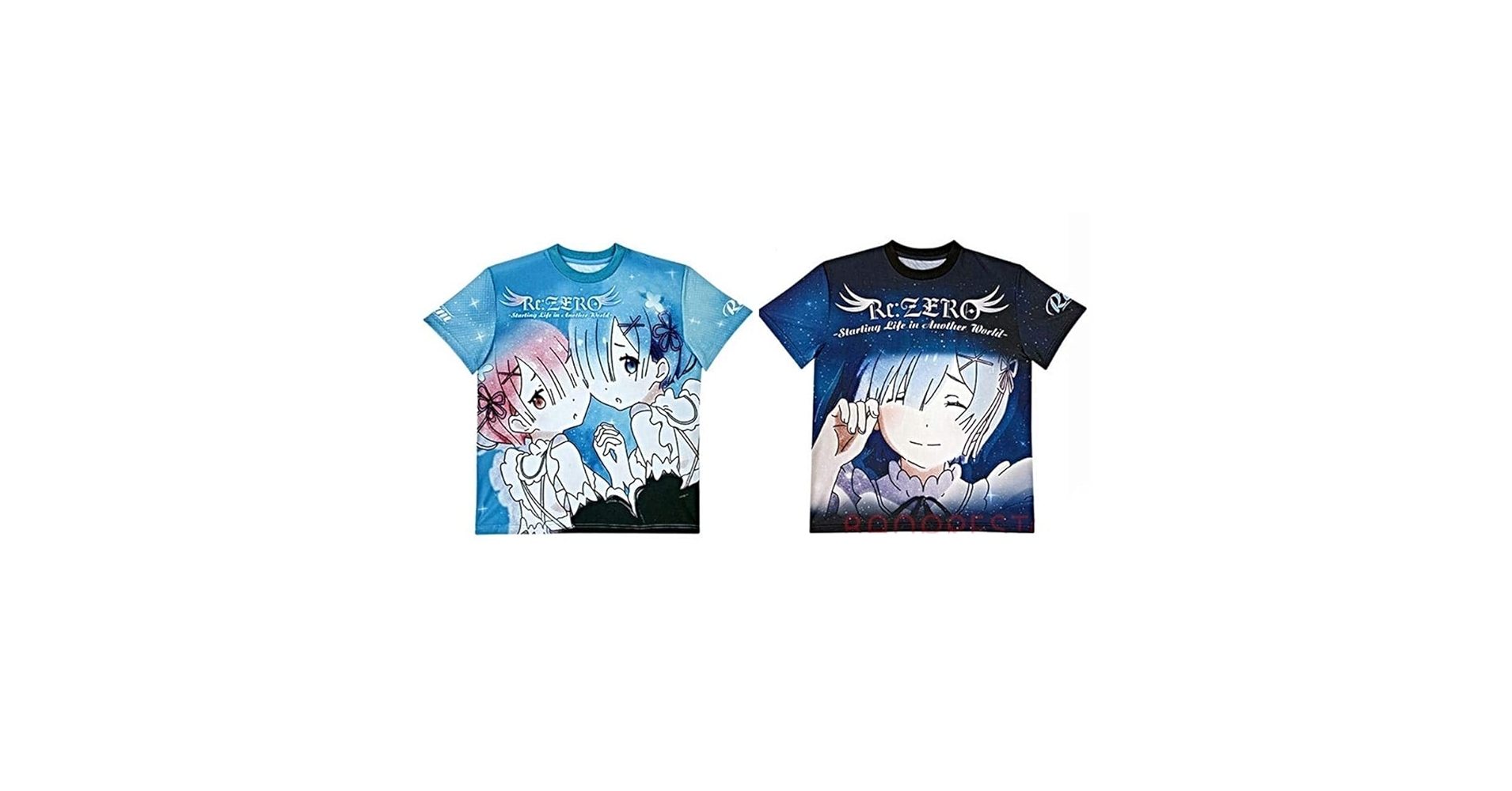 Re：ゼロから始める異世界生活 Tシャツ Lサイズ 漫画 アニメ 映画 ゲーム Amazon.co.jp: Re:ゼロから始める異世界生活 フルカラー Tシャツ