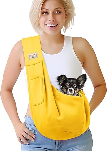 Miniatura 1 de artisome Transportador reversible para perros con correa ajustable de viaje, bolsa segura para manos libres, mochila para cachorros pequeños (para