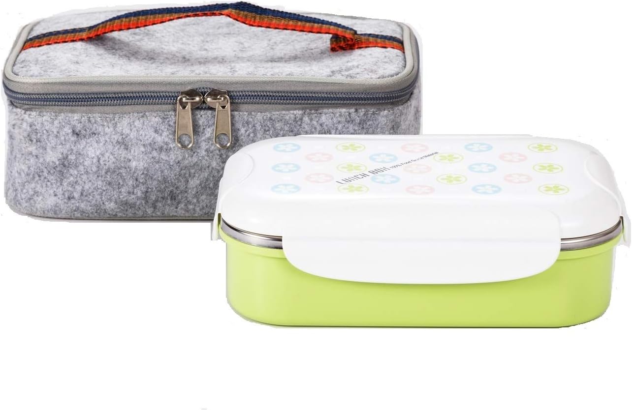 Lille 22oz Leakproof Lunch Box, Insulated Bento Box/Food Container with Insulated Lunch Bag | 2nd Gen with Durable Handle & Lid | BPA free |Adults, Kids