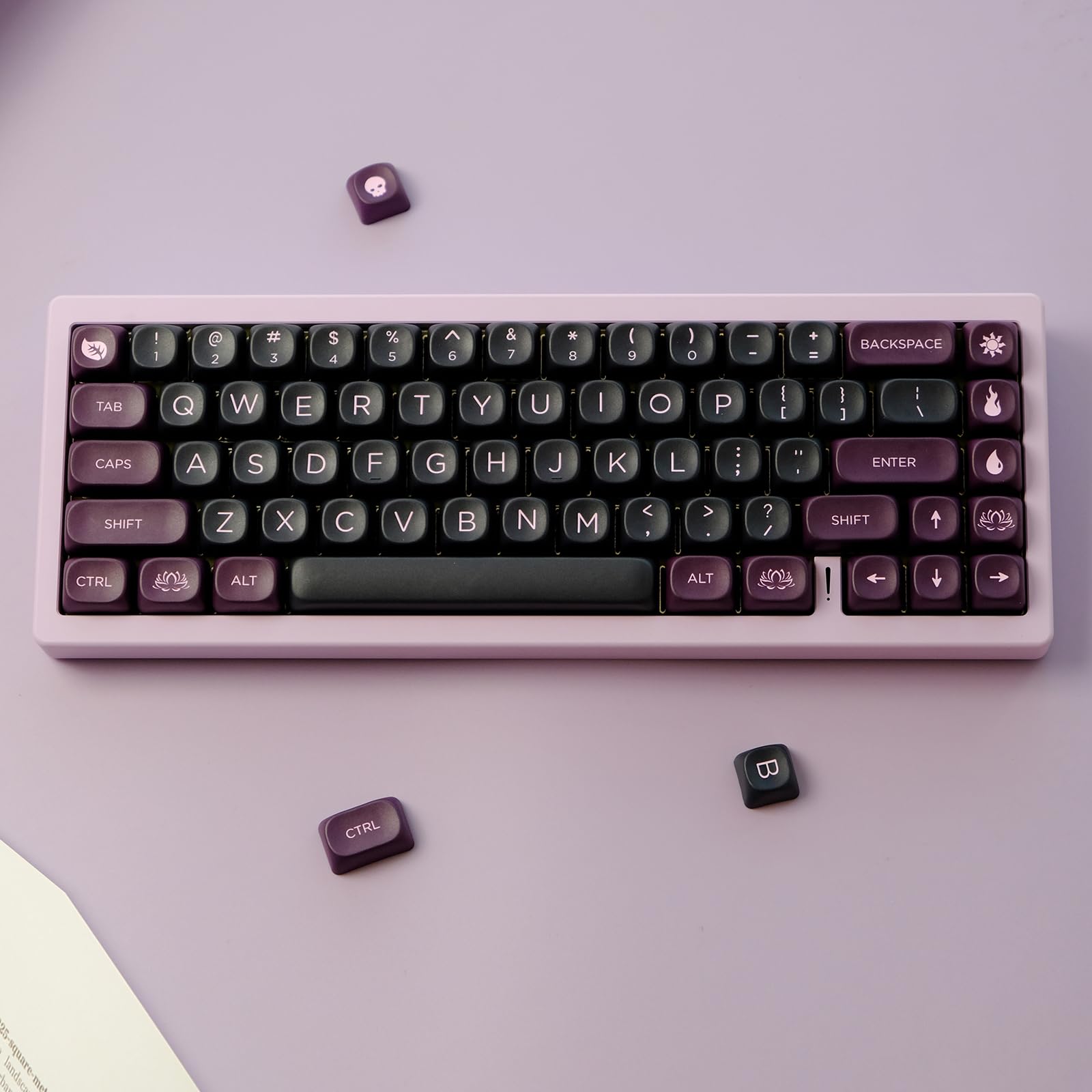 Amazon.co.jp: ZXMICYFA PBT キーキャップ、126キー カスタム キュート