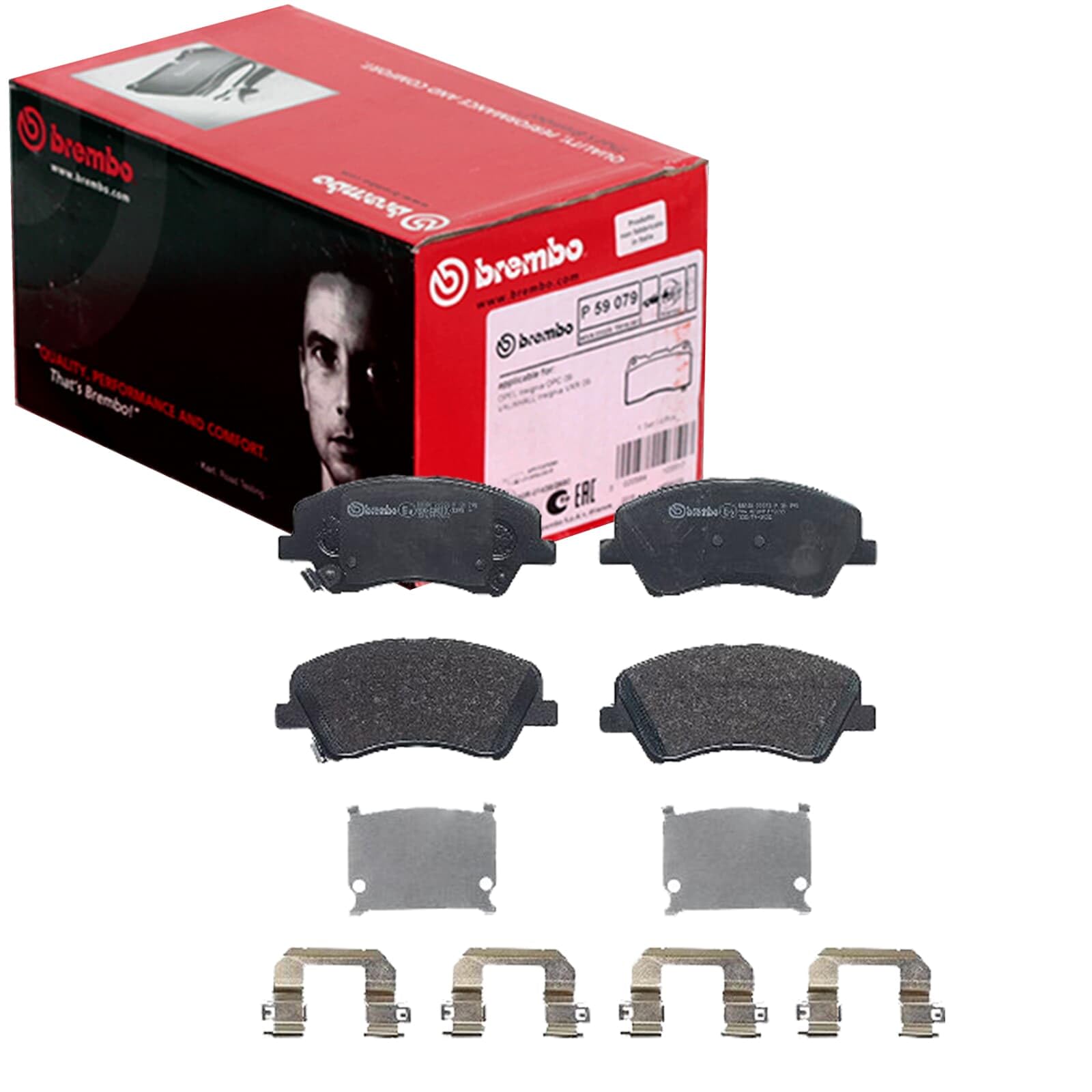 Brembo Pastillas de freno P30098 | P 30 098 compatible con Bayon I20 Rio
