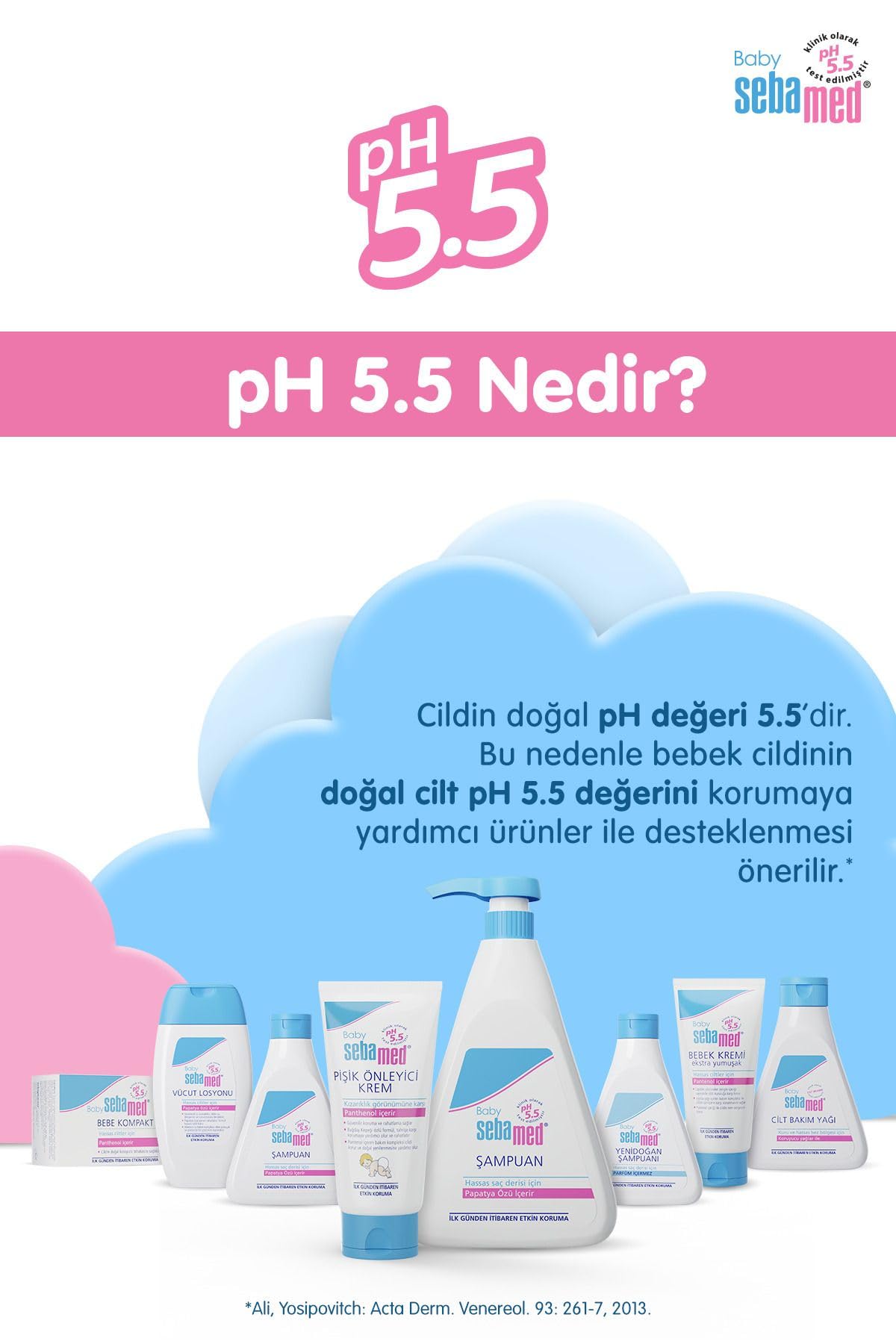 Sebamed Baby pH 5.5 Yoğun Nemlendirici Etkili Pantenol İçerikli Koruyucu Bebek Pişik Önleyici Krem 100 ml