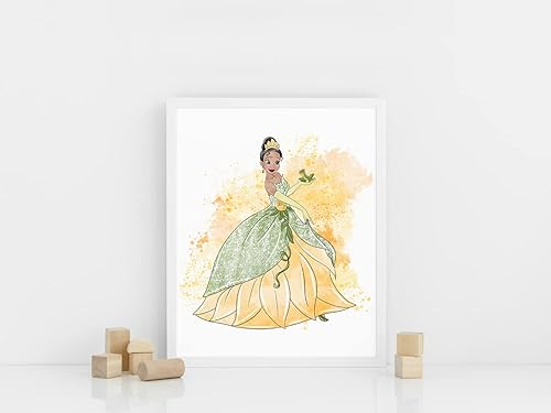 Miniatura 5 de Nistio Impresiones artísticas de pared de princesa para cuarto de bebé, póster de Ariel, regalo para recién nacido, decoración de habitación de bebé