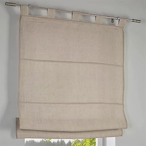 Kutti Metis Leinen Raffrollo Natur 60x140