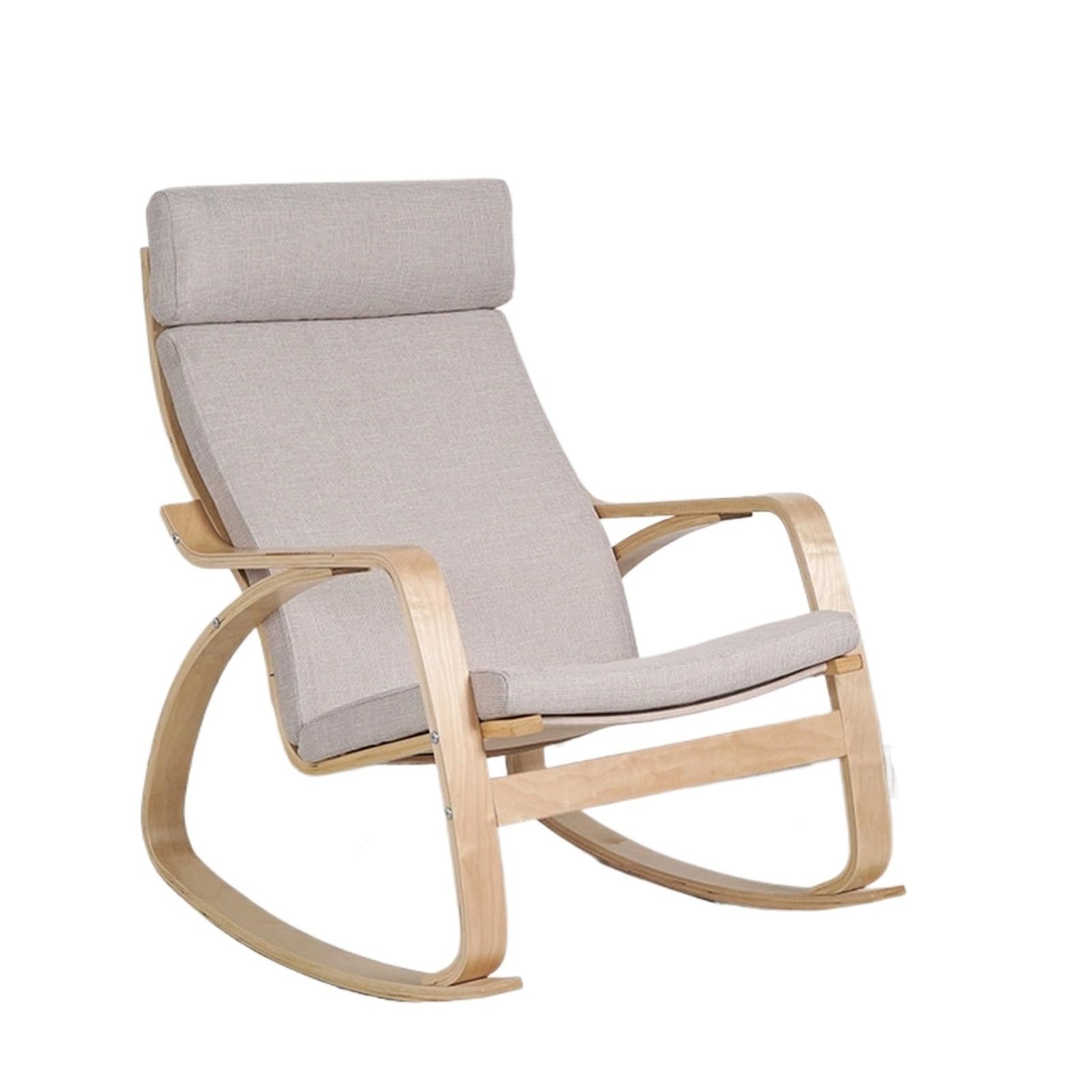 Amengj Color 2 1Pc Poang Chair Armchair Cushion, Soft Rocking Chair Cushion Replacement With Removable Cover, Non Slip, Thick Padded (Beige)